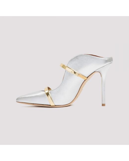 Malone Souliers White Maureen 100 Mules
