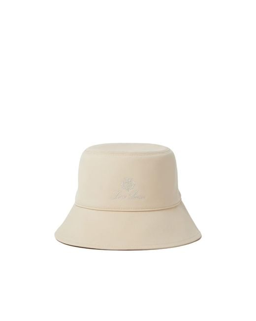 Loro Piana White Agata Bucket Hat