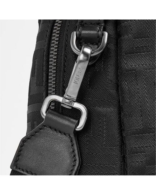 Fendi Black Logo Shoulder Bag for men