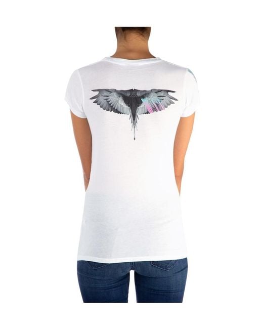 Marcelo Burlon White Logo Wing Printed T-Shirt