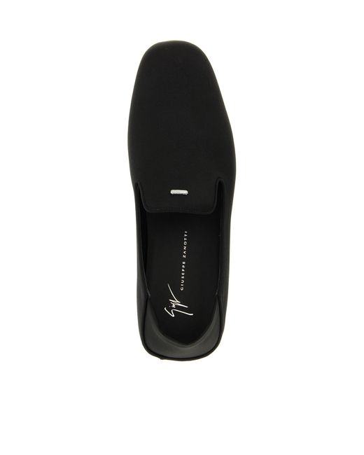 Giuseppe Zanotti Black Flat Loafers for men