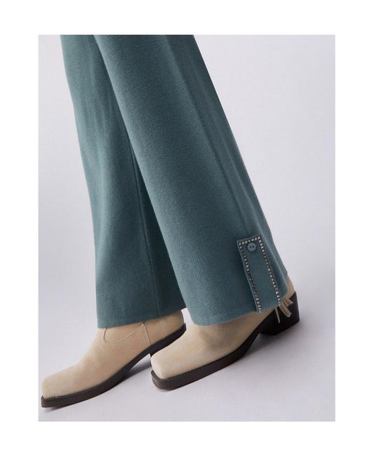 Liu Jo Blue Drawstring-Waistband Track Pants