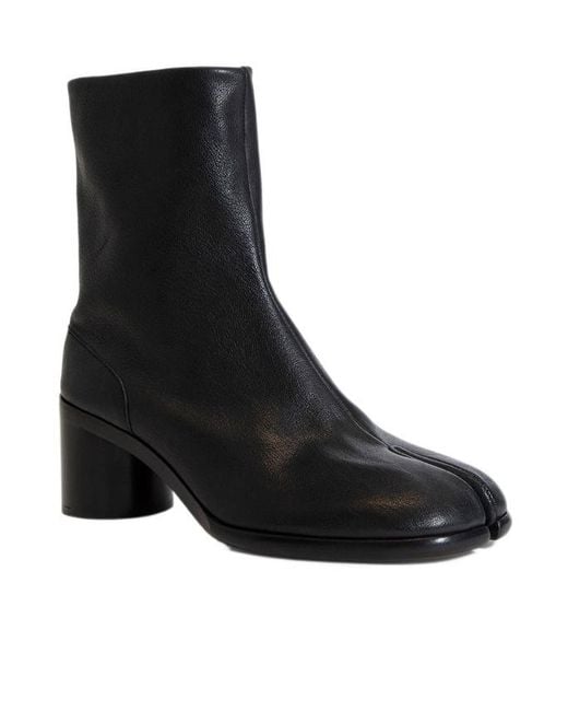 Maison Margiela Black Tabi Hook Closure Ankle Boots for men