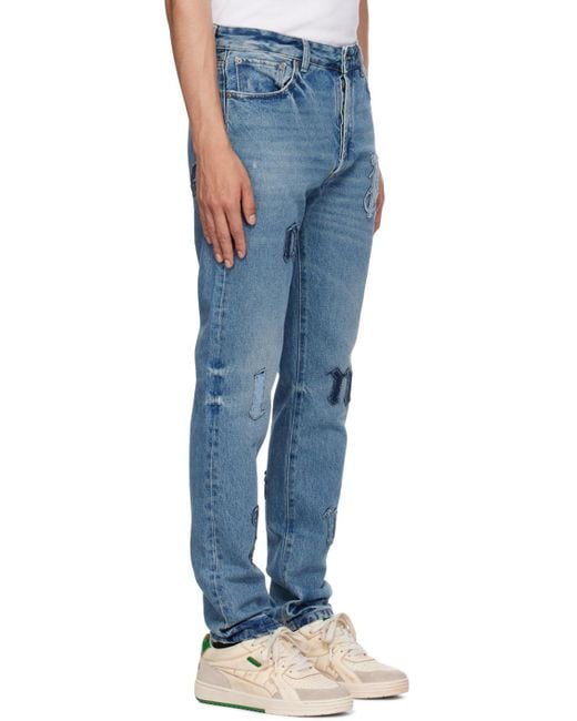 Palm Angels Blue Jeans for men