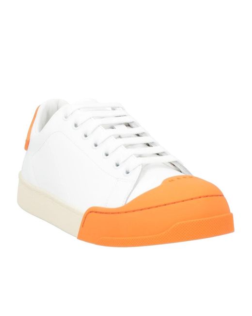 Marni White Color Block Sneakers