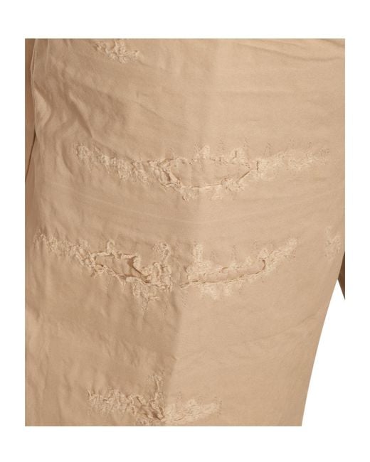 DSquared² Natural Distressed Straight-Leg Pants for men