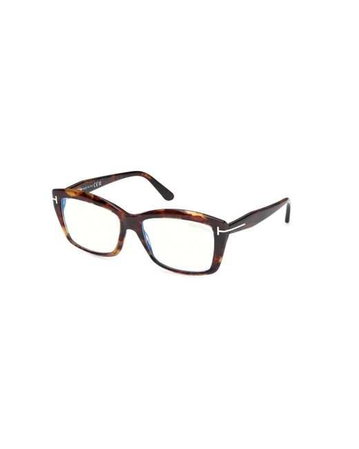 Tom Ford White Eyewear Rectangular Frame Glasses