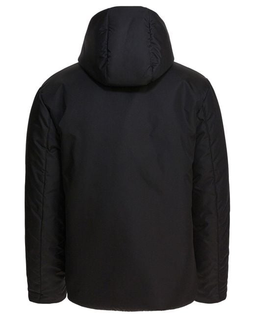 Prada Black Re-Nylon Hooded Jacket for men