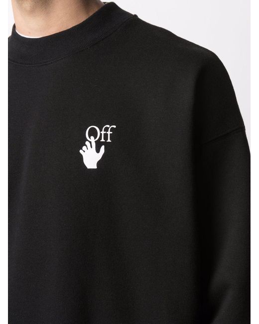 Off-White c/o Virgil Abloh Black Carav Arrows Motif Sweatshirt for men