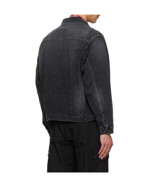 Needles Blue Darts Bottom Long-Sleeve Denim Jacket for men