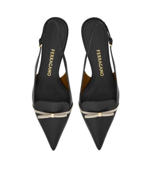 Ferragamo Multicolor Ferragamo Pointed Toe Slingback Pumps