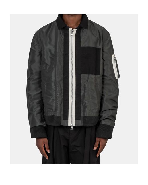 Sacai Black Reversible Work Jacket for men