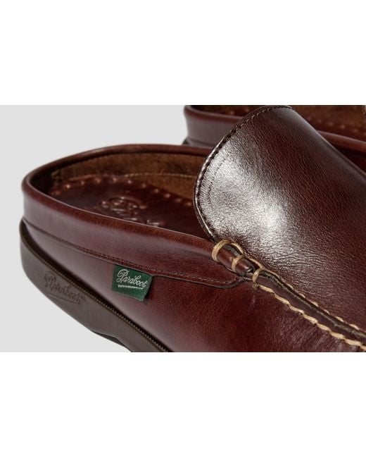 Paraboot Brown Round-Toe Mules for men