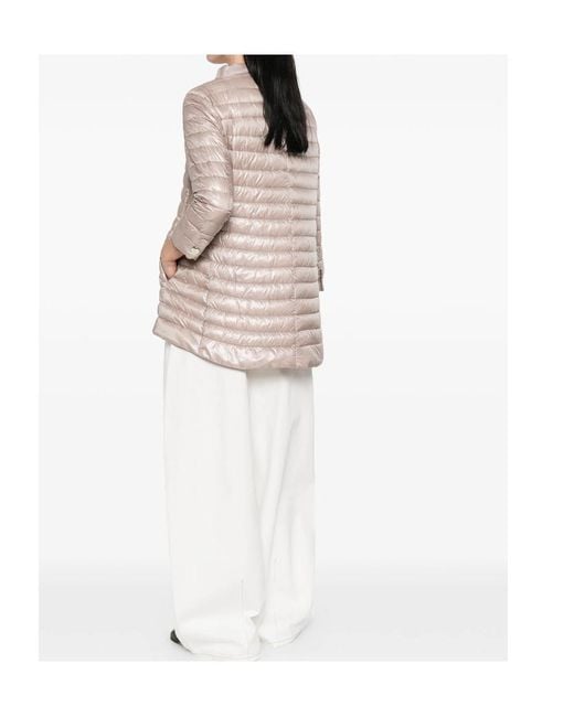 Herno Natural Long-Sleeved Down Jacket