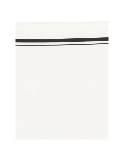 Tom Ford White Silk Frame Pocket Square