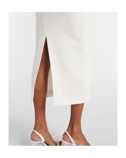 Roland Mouret White Short Sleeve Dress