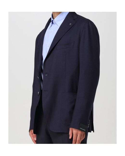 Tagliatore Blue Montecarlo Single-Breasted Blazer for men