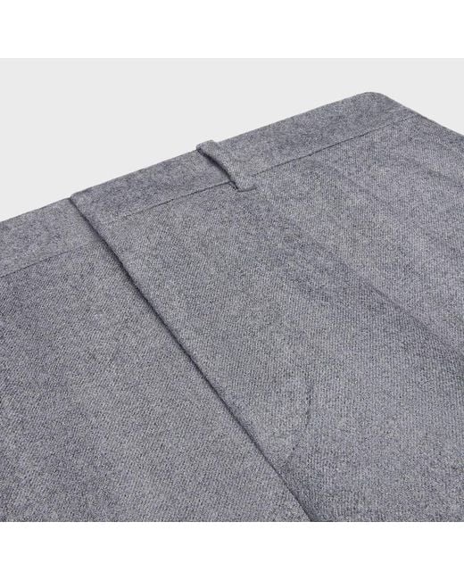 Céline Gray Pleated Trousers