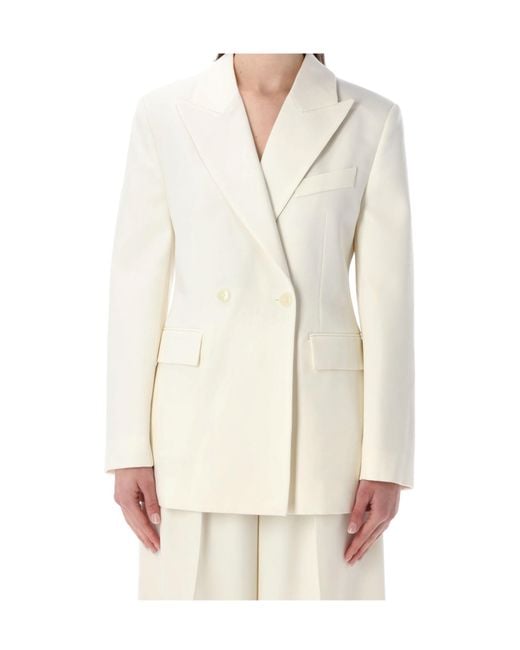 Anine Bing White Tiphanie Blazer