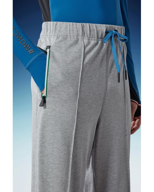 Moncler Gray Logo Trackpants for men