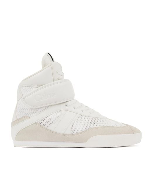 Chloé White Chloé Kick High-Top Sneakers