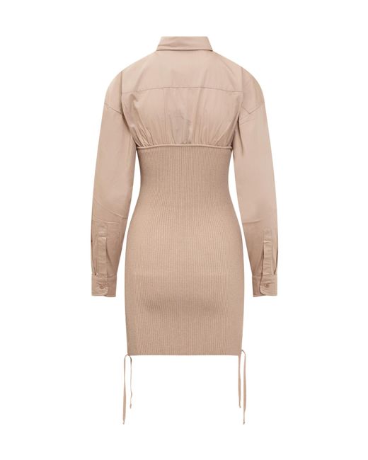 ANDREADAMO Natural Rib Dress