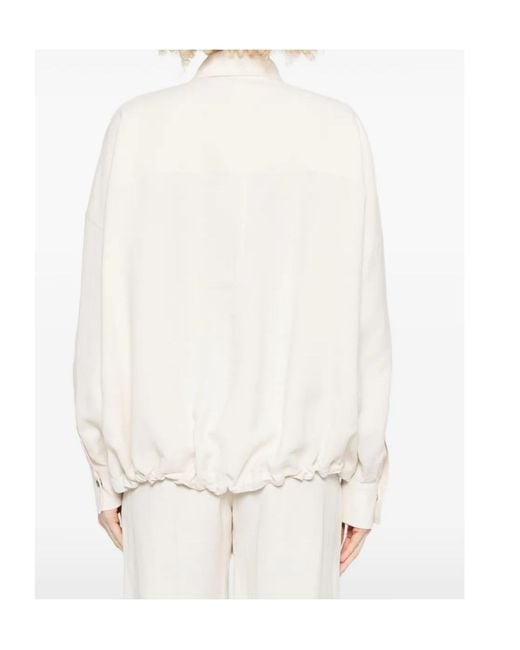 Brunello Cucinelli White Fluid Twill Shirt