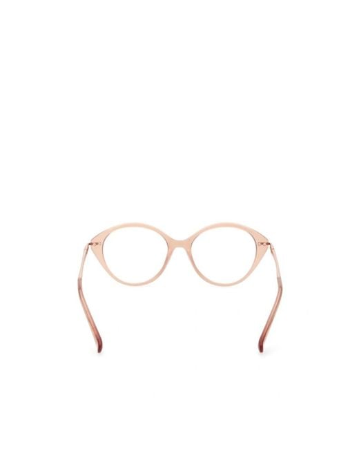 Max Mara White Cat-Eye Frame Glasses
