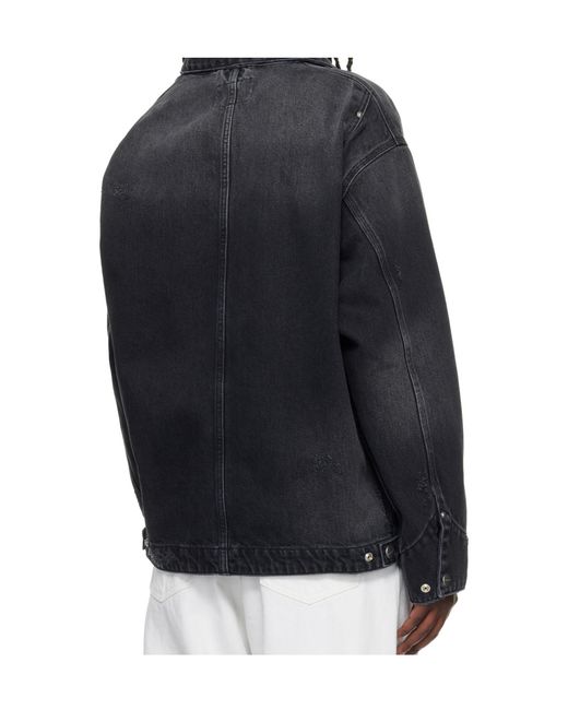 Carhartt Blue Og Arctic Buttoned Logo-Patch Jacket