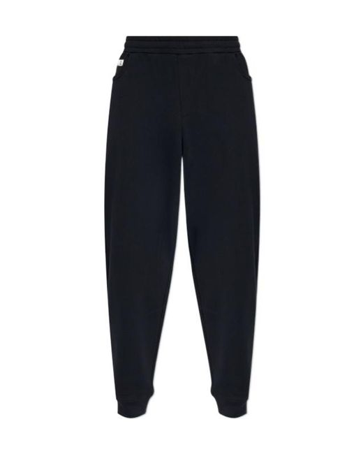 Moschino Blue Zip Pocket Elasticated Waistband Trousers for men