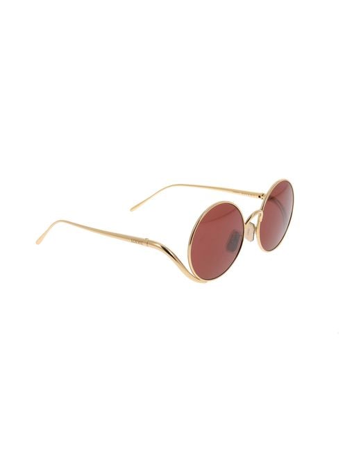 Loewe Pink Round Frame Sunglasses
