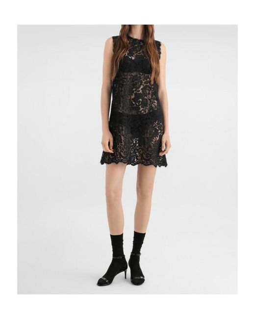 Dolce & Gabbana Black Lace Sheath Dress