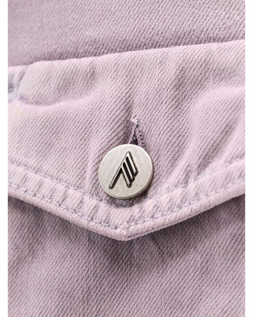 The Attico Purple The Pocket Mini Skirt