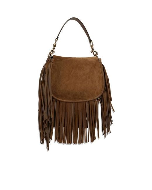 Etro Brown Tassel Shoulder Bag