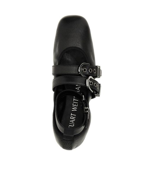 Stuart Weitzman Black Ballet Flats