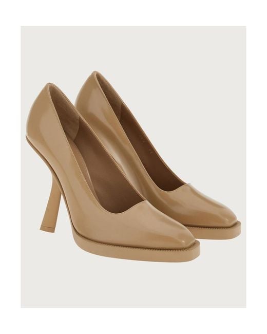 Ferragamo Multicolor Shaped Pointed-Toe Pumps