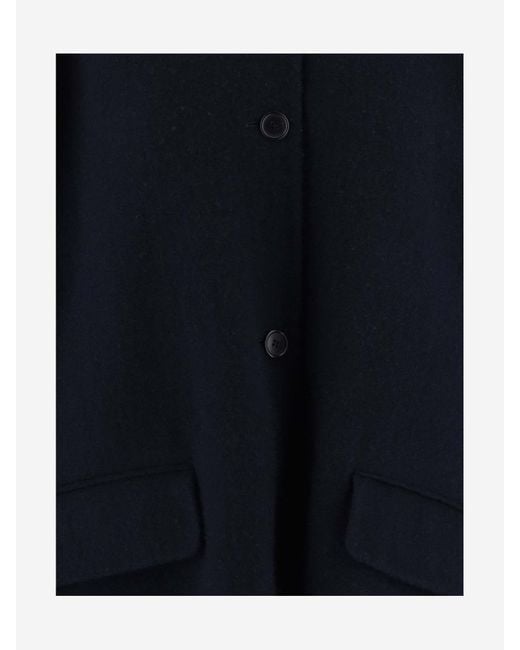 The Row Blue Long-Sleeved Coat