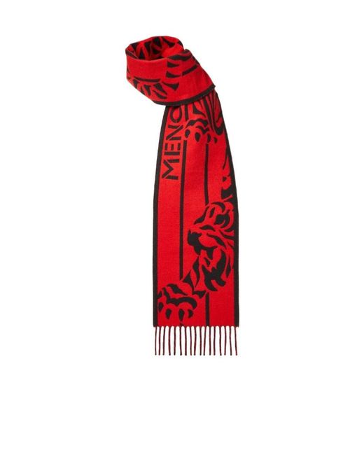 Fendi Red And Wool And Cashmere Scarf
