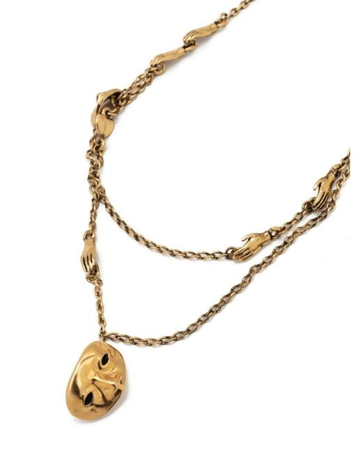 Lemaire Metallic Estampe Pendant Necklace