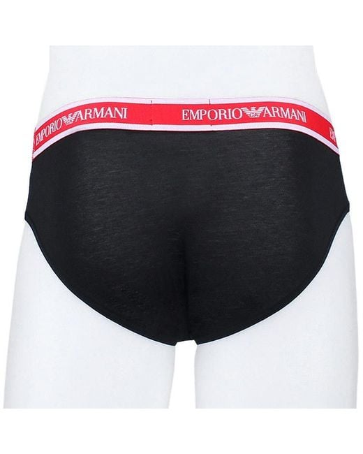 Emporio Armani Black Logo Underwear Two-Piece Set for men