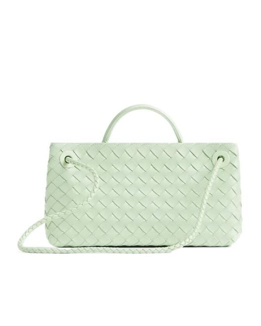 Bottega Veneta Green Trumpet Woven Shoulder Bag