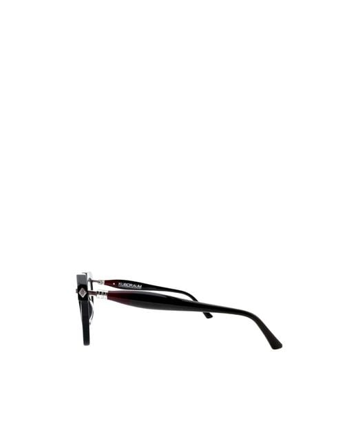 Kuboraum White Full-Rimmed Plano Lenses for men