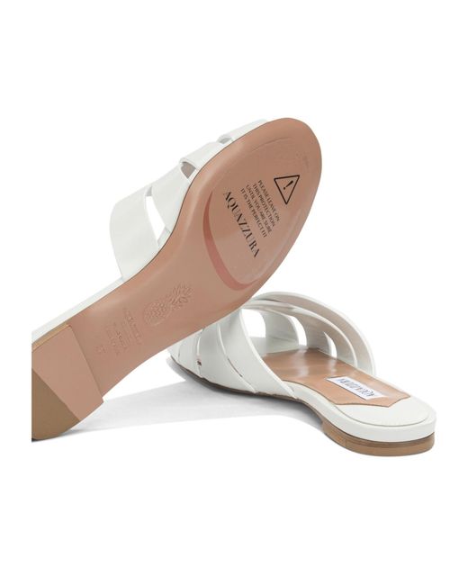 Aquazzura White 'Copacabana' Slide
