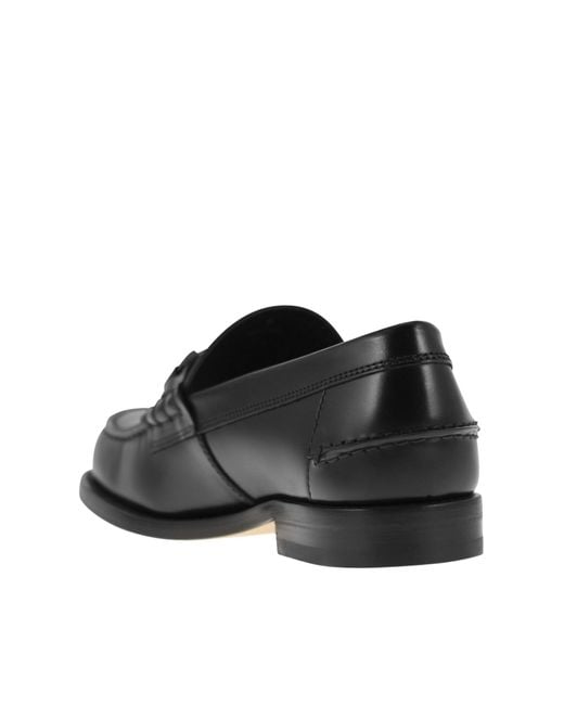 Tod's Black Double T Slip-On Loafers for men
