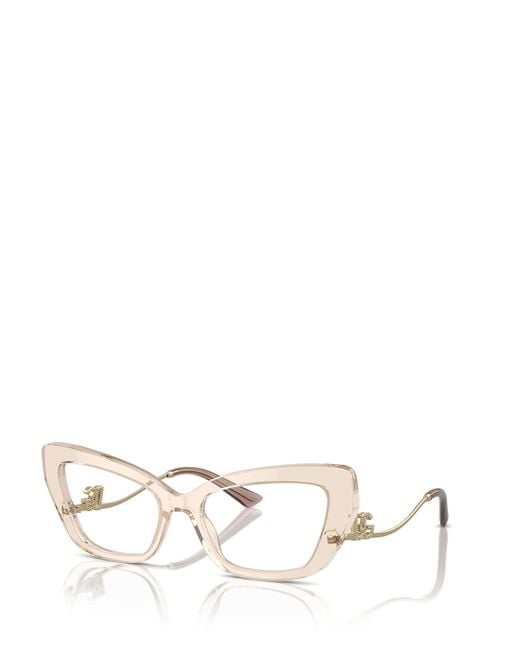 Dolce & Gabbana Natural Eyewear Cat-Eye Glasses