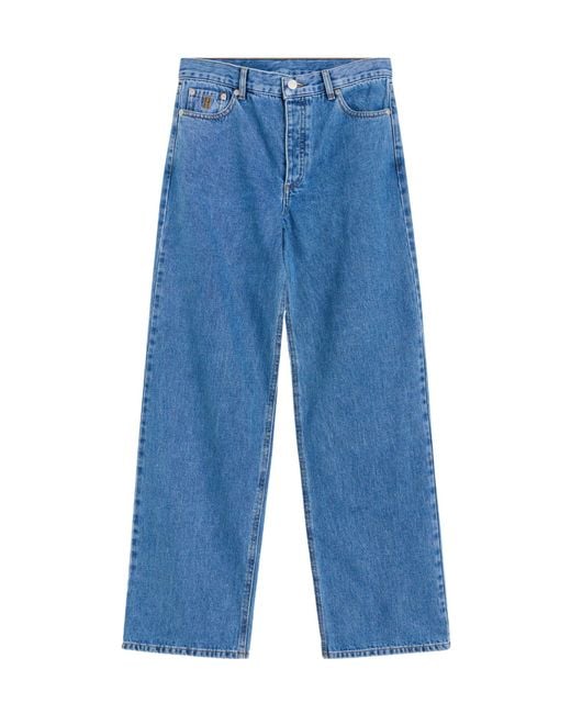 By Malene Birger Blue Five-Pocket Cotton Jeans
