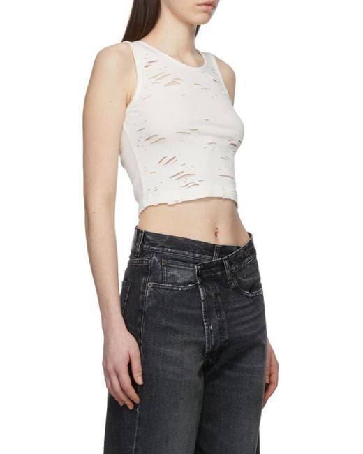 R13 Multicolor Destroyed Tank Top