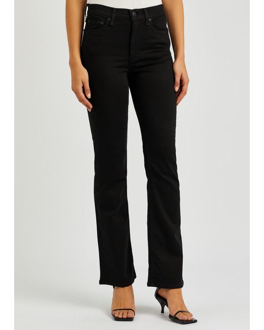 Rag & Bone Black Peyton Bootcut Jeans