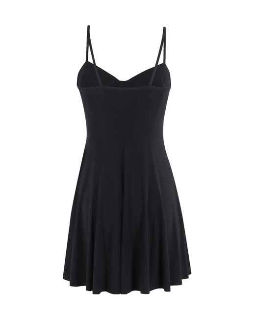 Norma Kamali Black Underwire Mini Dress