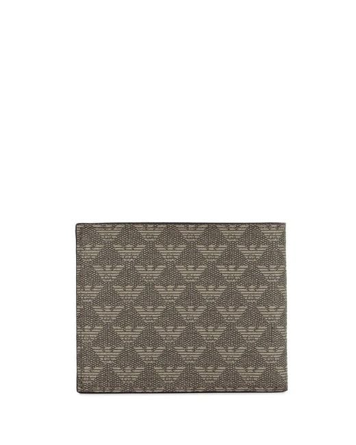 Emporio Armani Gray Printed Purse